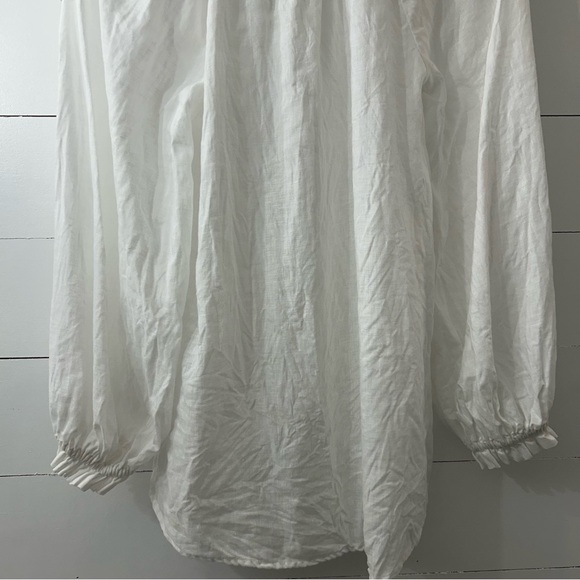 Anthropologie The Audie Linen Puff-Sleeve Blouse - Picture 10 of 16